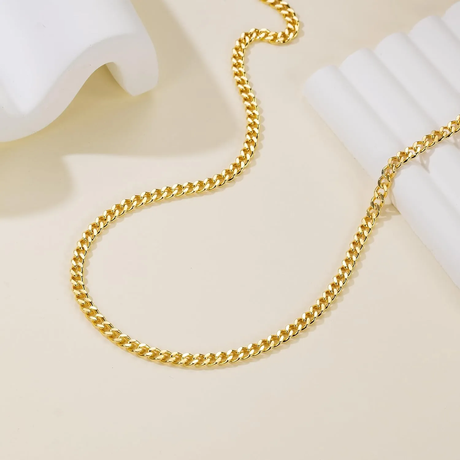 14K Gold Chain for Men Chunky Necklaces for Women Cuban Link Chain for Womens Necklaces Trendy Classic Design and Modern Simplicity Chunky Gold Necklace for Women Non Tarnish