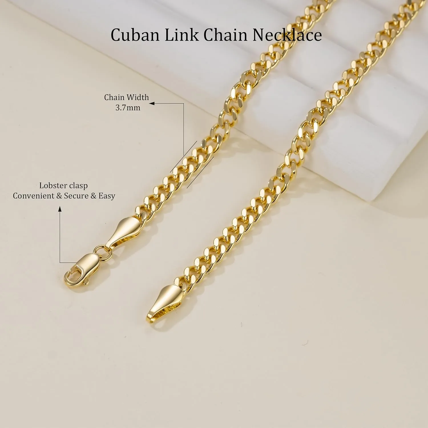 14K Gold Chain for Men Chunky Necklaces for Women Cuban Link Chain for Womens Necklaces Trendy Classic Design and Modern Simplicity Chunky Gold Necklace for Women Non Tarnish