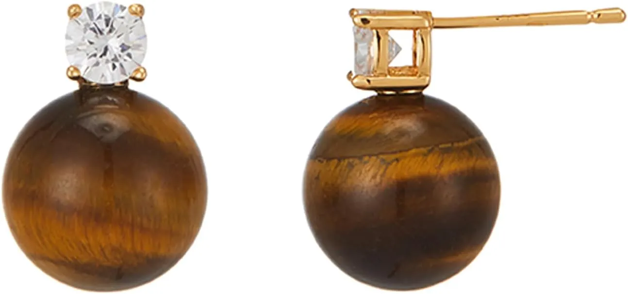14K/18K Gold Plated Dangle Drop Earrings, Shell Pearl Earrings for Women, Dangle Huggie Earrings