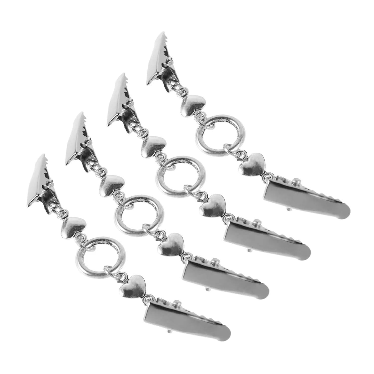 4Pcs Vintage Cardigan Clips for Women Durable Shawl Clasp Clothing Cinch Clip Elegant Retro Design for Shirts Scarves Sweaters Occasion