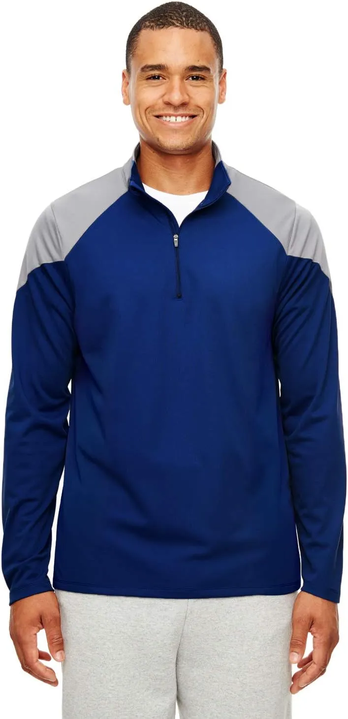 9 Crowns Team 365 Command Moisture wicking Quarter-Zip Shirt Jacket
