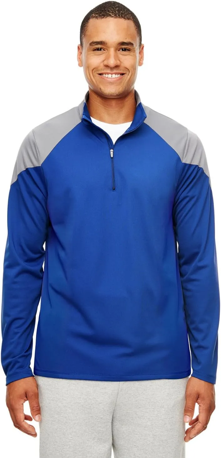 9 Crowns Team 365 Command Moisture wicking Quarter-Zip Shirt Jacket