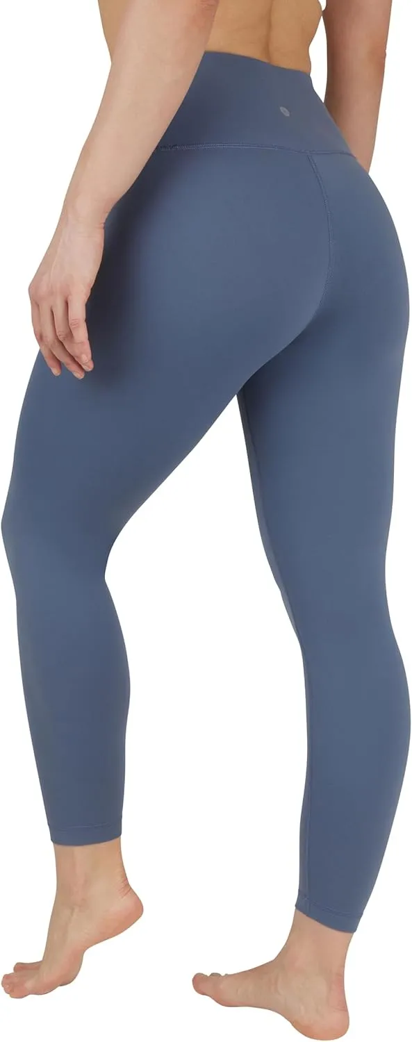 90 Degree By Reflex Ankle Length High Waist Power Flex Leggings - 7/8 Tummy Control Yoga Pants