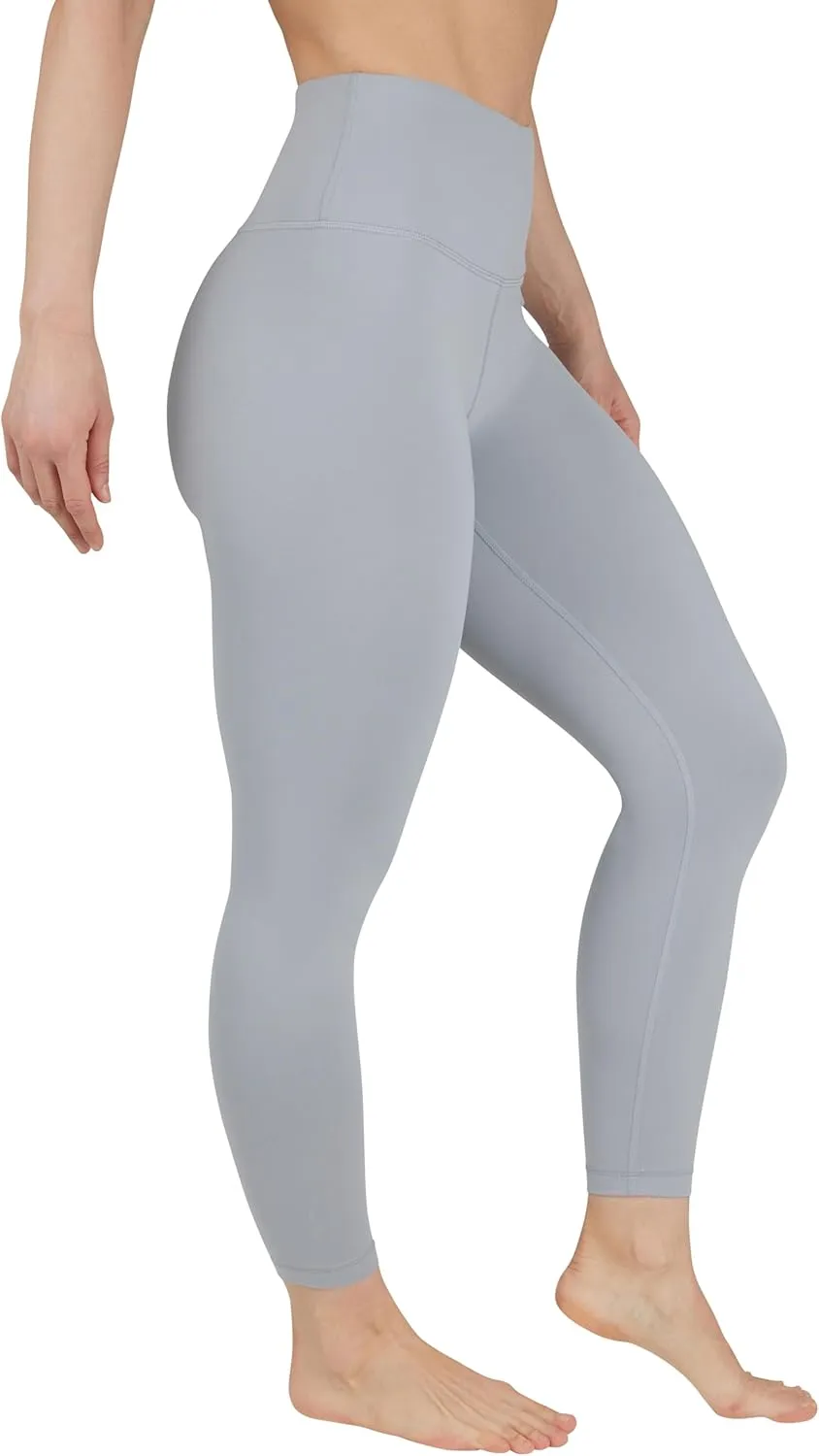 90 Degree By Reflex Ankle Length High Waist Power Flex Leggings - 7/8 Tummy Control Yoga Pants