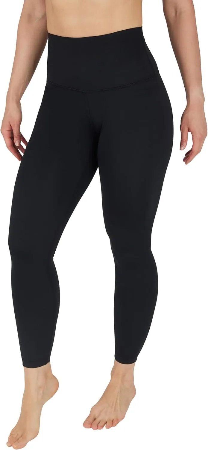 90 Degree By Reflex Ankle Length High Waist Power Flex Leggings - 7/8 Tummy Control Yoga Pants