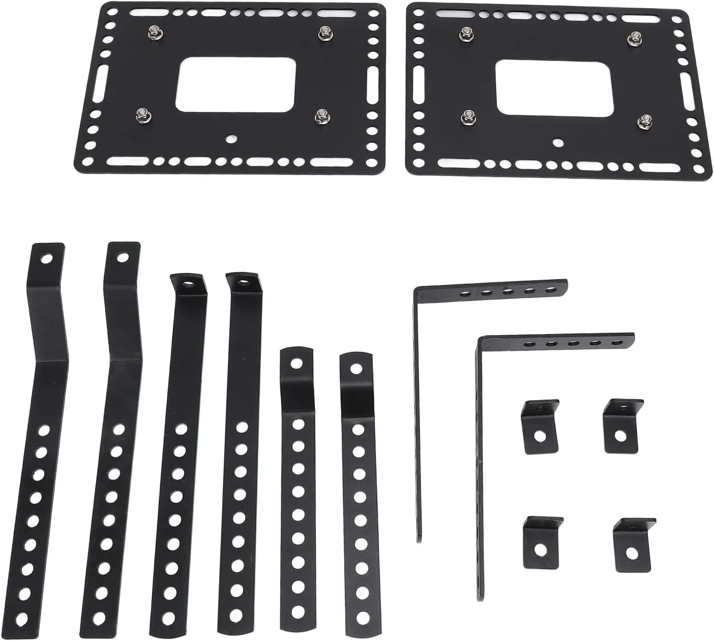 Adjustable Universal Hard Saddlebag Mounting Bracket Kit, Saddle Bag Support Bar for 18L Side Box Motorcycle Side Case Racks
