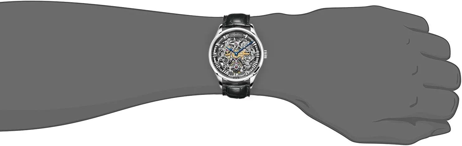 AGELOCER Men's Watch Stainless Steel Skeleton Mechanical Automatic Luxury Top Brand Watches