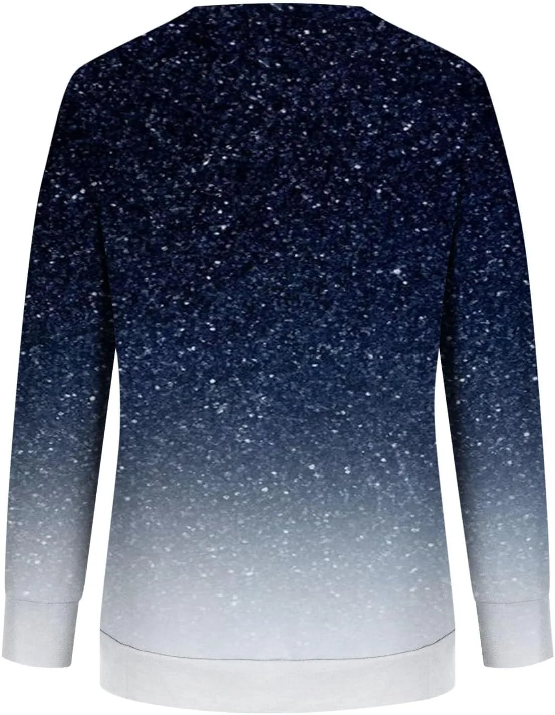 Akklian Women's Long Sleeve Crewneck Sweatshirts No Hood Loose Fit Oversized Ombre Tops Fall Lounge Trendy Pullover Sweaters