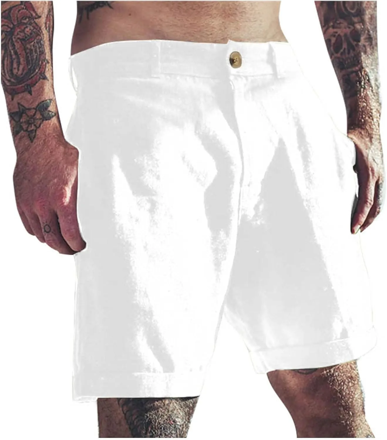 Alalaso Men's Swim Trunks Short Quick Dry Beach Shorts Swimming Trunks with Zipper Pockets