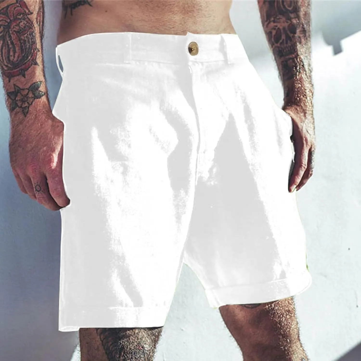 Alalaso Men's Swim Trunks Short Quick Dry Beach Shorts Swimming Trunks with Zipper Pockets