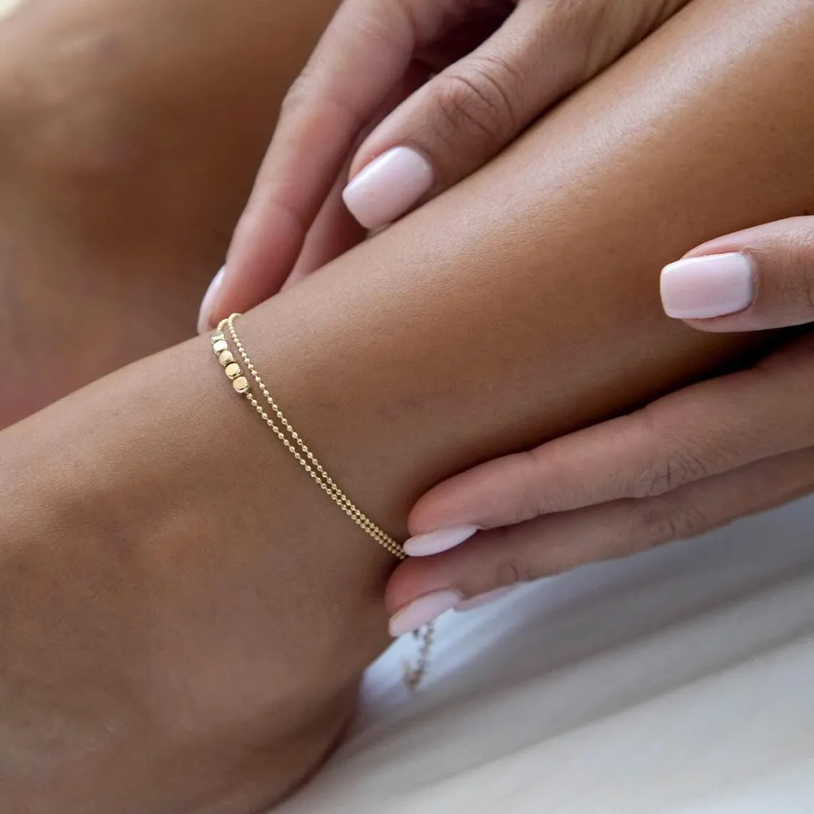 Anklet for Women 14K Gold Plated Ankle Bracelets Silver Anklet Waterproof Pearl Cubic Zirconia Rhinestone Heart Beads Herringbone Cuba Link Chain Anklets Dainty Jewelry