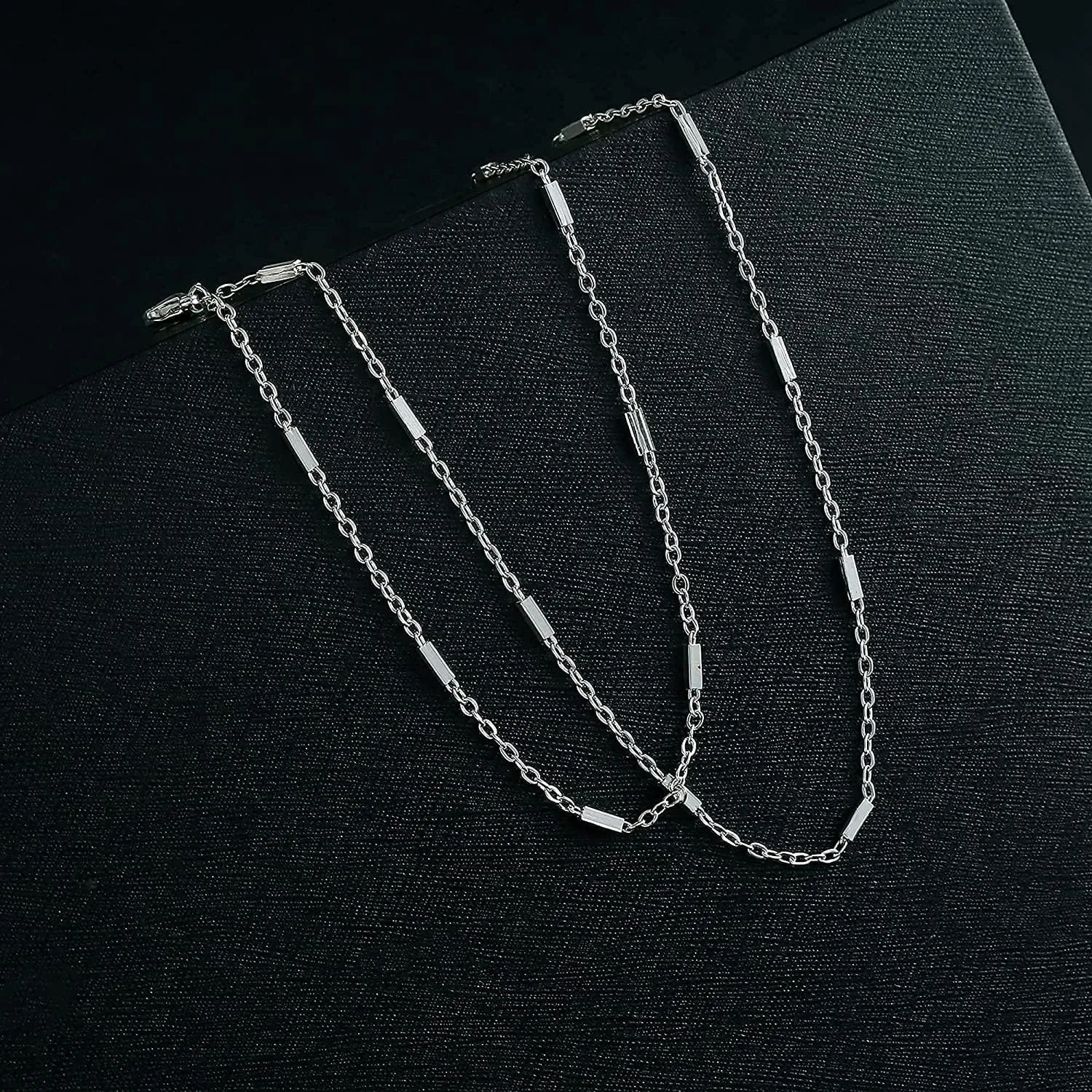 Anklet for Women 14K Gold Plated Ankle Bracelets Silver Anklet Waterproof Pearl Cubic Zirconia Rhinestone Heart Beads Herringbone Cuba Link Chain Anklets Dainty Jewelry