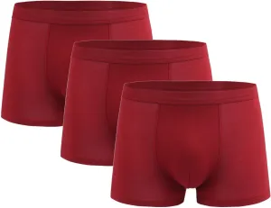 Athletic Briefs for Men 3PC Stretch Breathable Elastic Waist Underpants Low Rise Solid Brief Daily Wear Comfortable