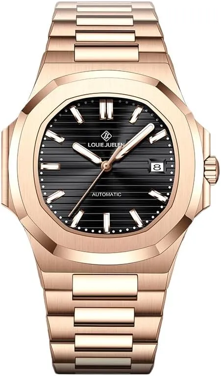 BESTKANG Classicmen's Minimalist Automatic Mechanical Watch Stainless Steel Men's Watch 30M Waterproof Date Wristwatch