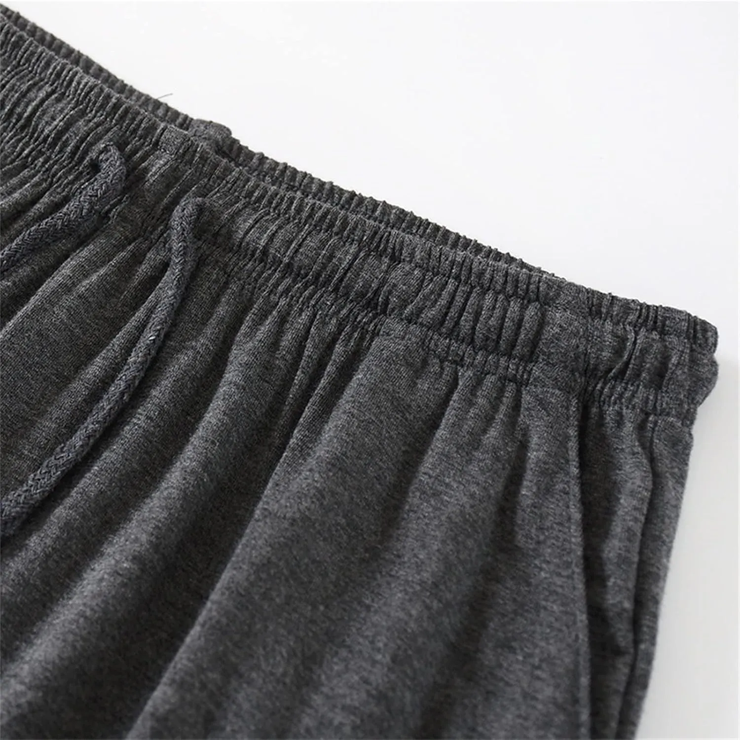 Big and Tall Sweat Shorts for Men Elastic Waist Drawstring Wide Leg Pajama Short Pants Summer Lightweight Outdoor Beach Short