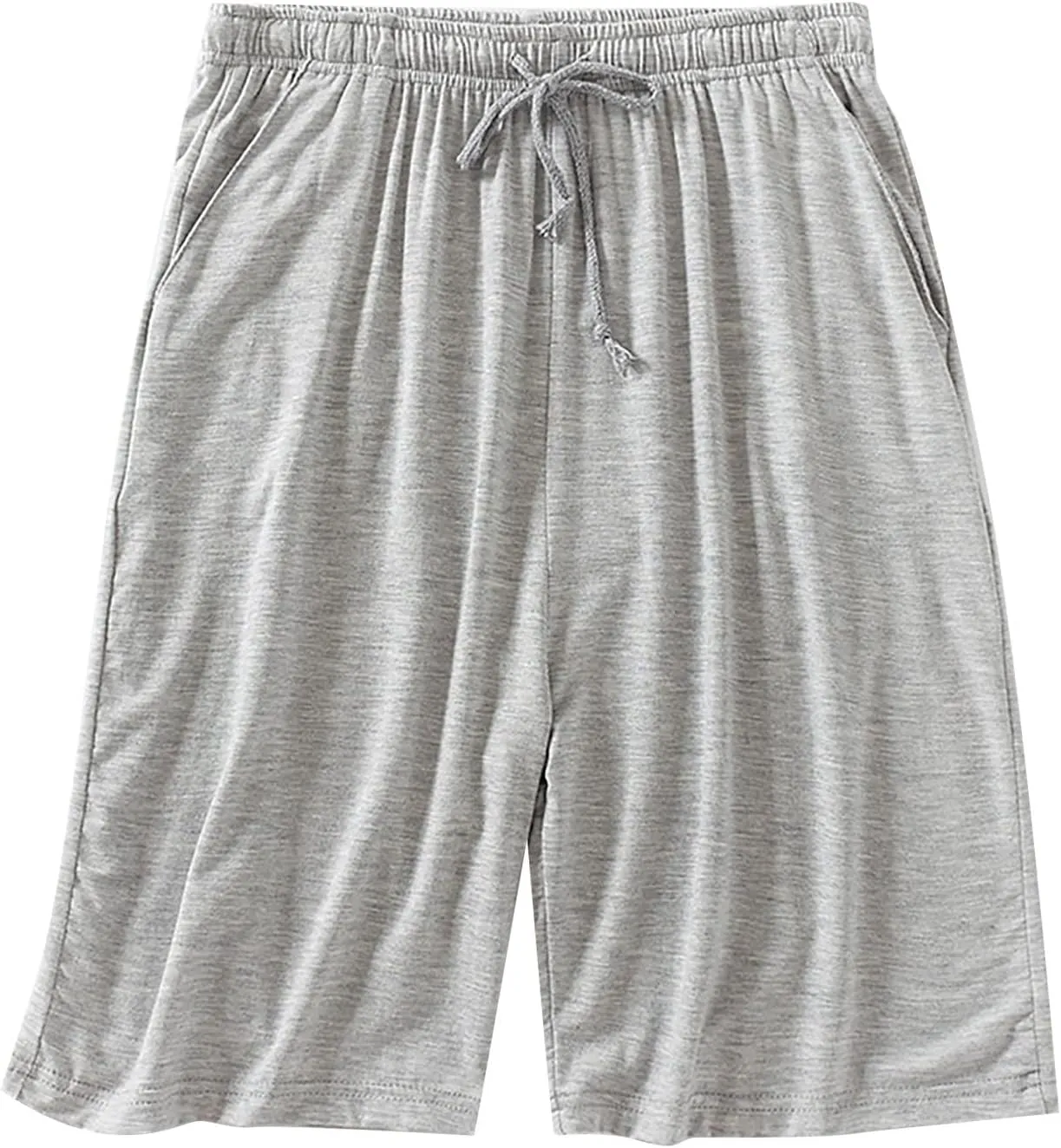 Big and Tall Sweat Shorts for Men Elastic Waist Drawstring Wide Leg Pajama Short Pants Summer Lightweight Outdoor Beach Short