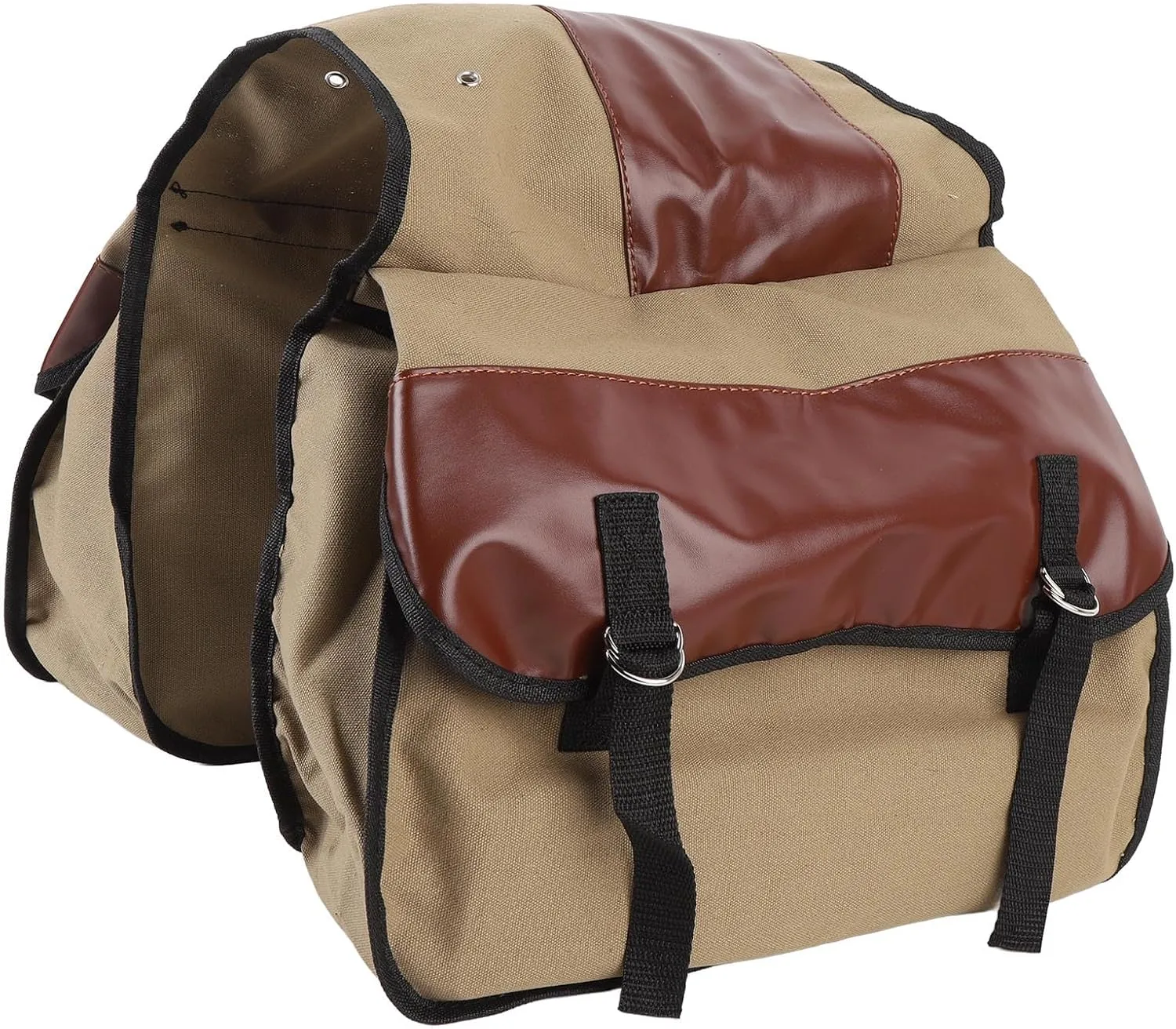 Bike Saddle Bags, Motorcycle Motorcycle Cartle Coat in Leather Adjusted for the Journey Bike (Black) (OD Green) (Brown)