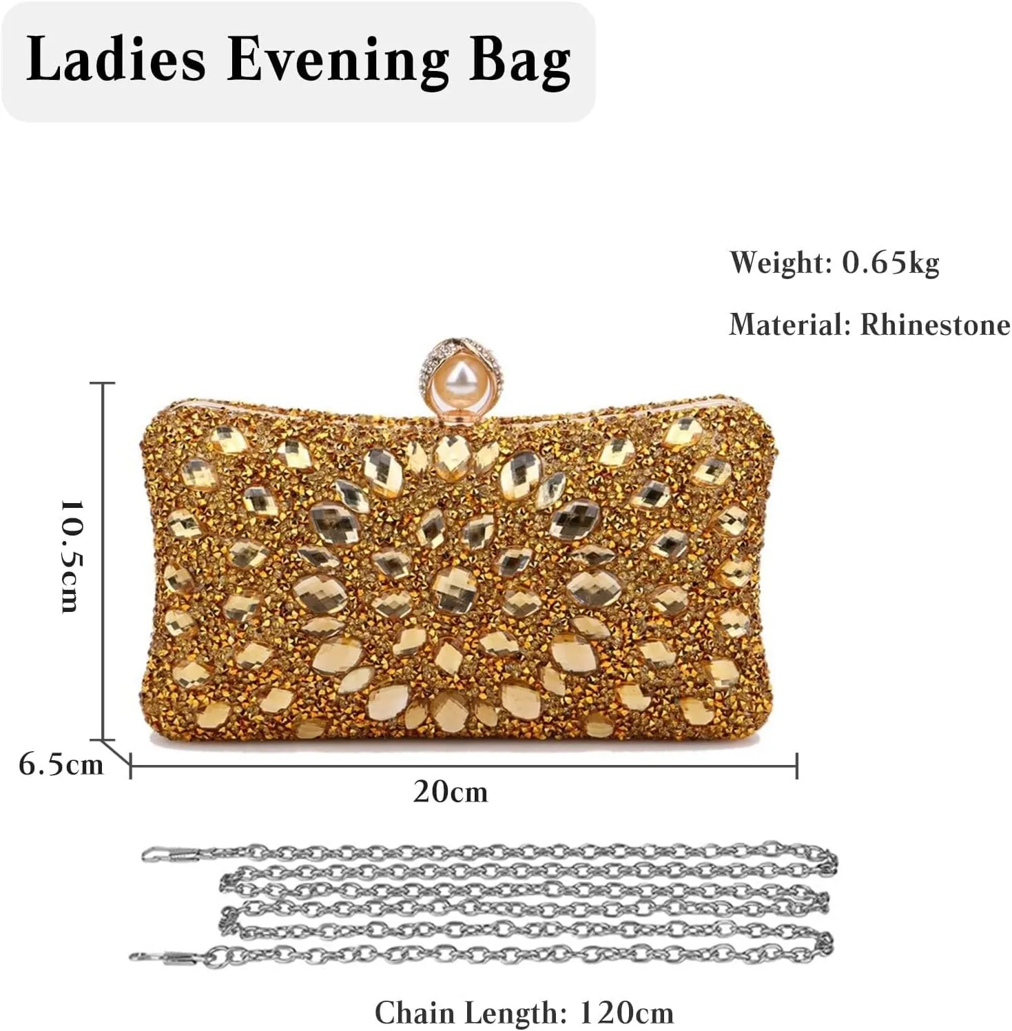 Bridal Chain Banquet Party Cocktail Prom Crossbody Women Rhinestone Evening Multicolor Clutch Luxury Crystal Handbag