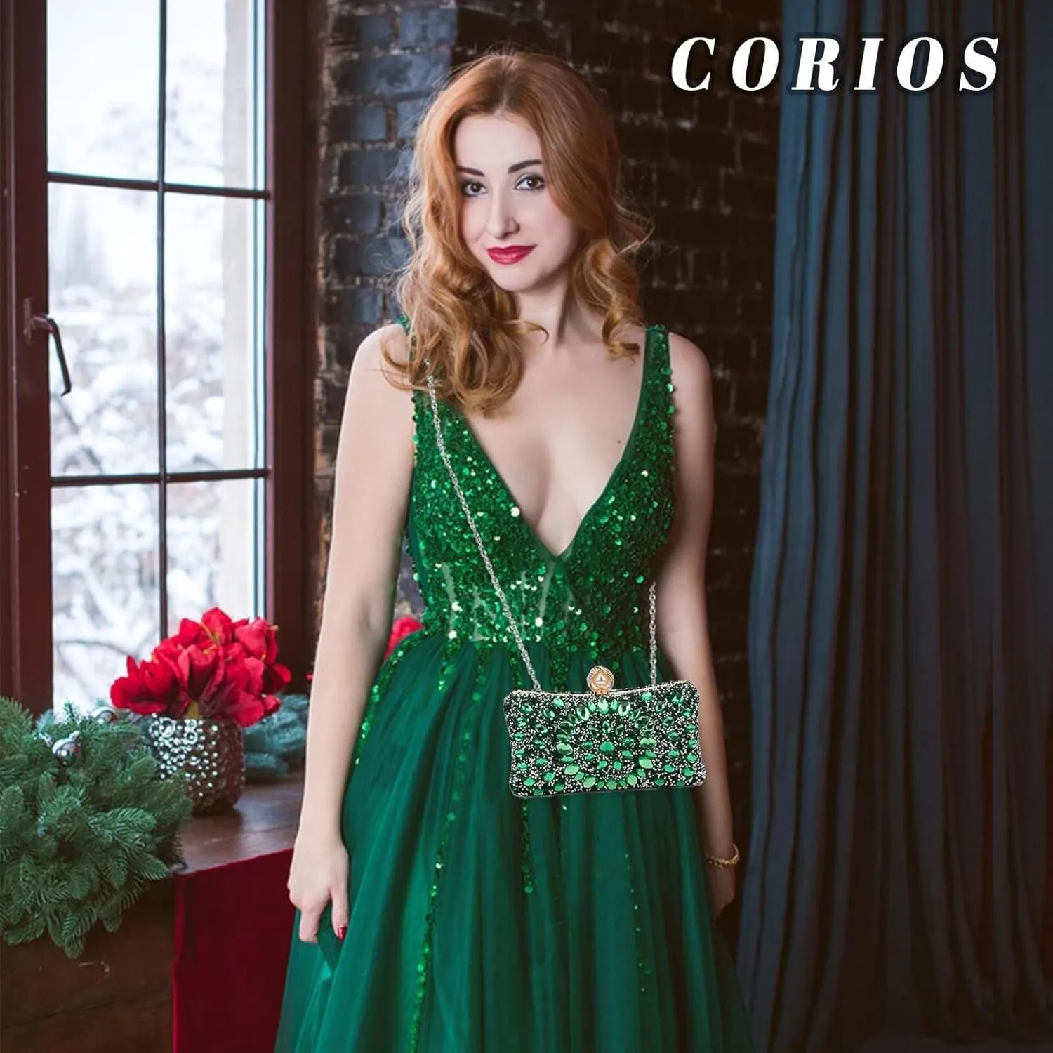 Bridal Chain Banquet Party Cocktail Prom Crossbody Women Rhinestone Evening Multicolor Clutch Luxury Crystal Handbag