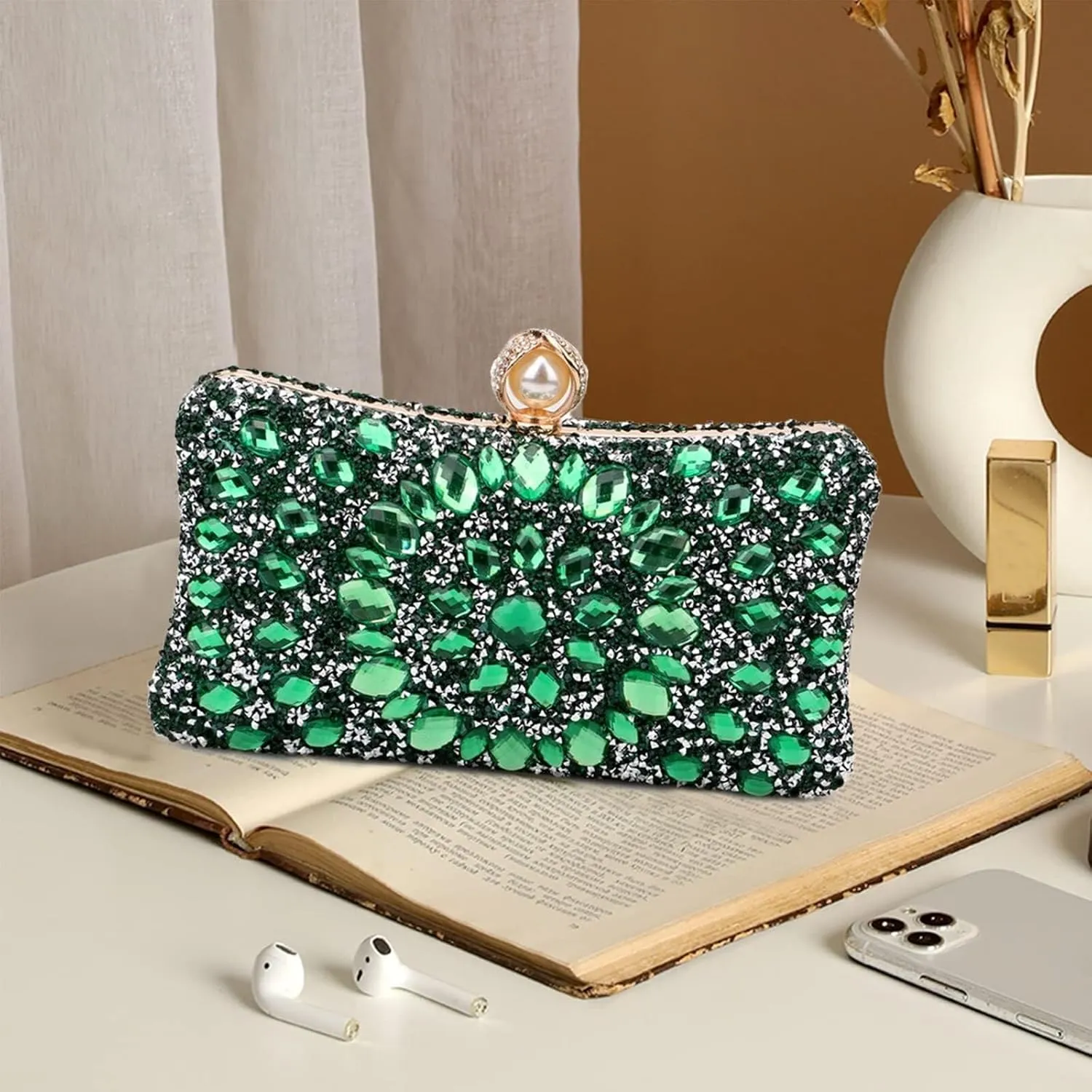 Bridal Chain Banquet Party Cocktail Prom Crossbody Women Rhinestone Evening Multicolor Clutch Luxury Crystal Handbag