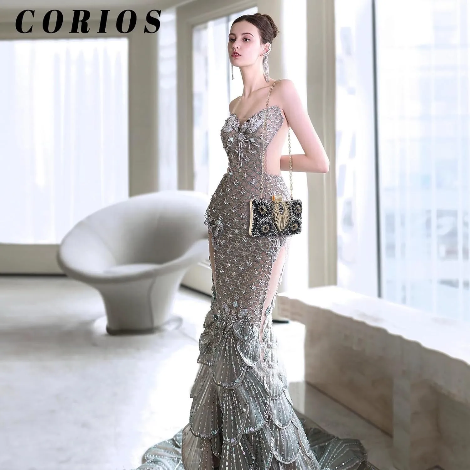 Bridal Wedding Purse Luxury Crystal Handbag Glitter Shoulder Women Rhinestone Evening Multicolor Clutch