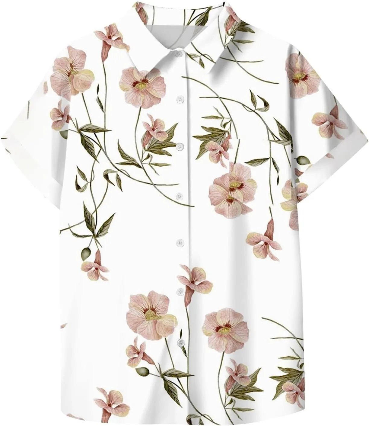 Button Down Shirts Linen Tops for Women Solid Color Shirt Long Sleeve Button Down Loose Fit Vacation Beach