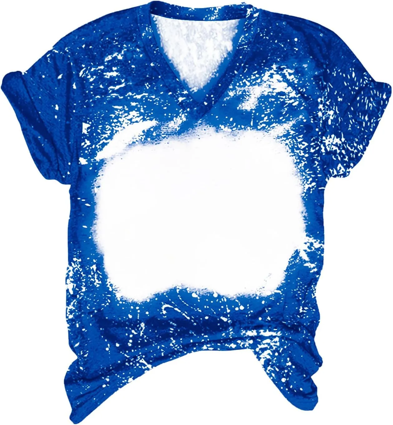 Ceboyel Women Bleached Sublimation T Shirts 2024 Polyester Blanks Tshirts Short Sleeve Cute Graphic Tee Tops Items Clothes