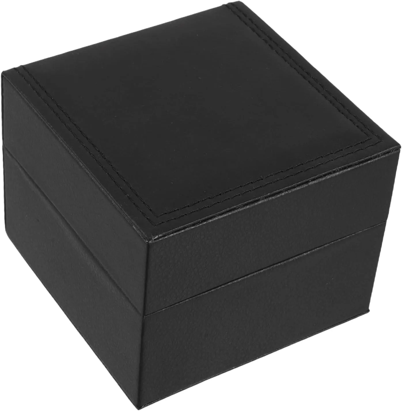 CHILDWEET Elegant Pu Leather Watch Storage Box Portable Single Watch Holder for Travel Jewelry Organizer Minimalist Design for Men and Women and Stylish Accessory Case