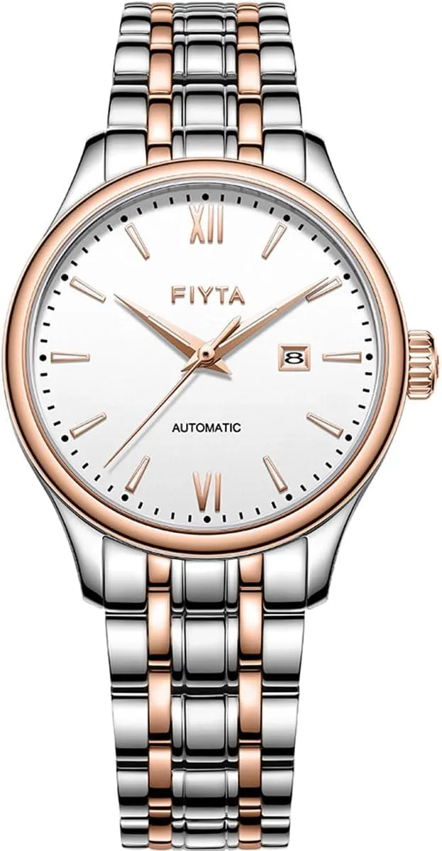 Classic Women's Mechanical Watch, 3-Hand, Minimalist Ultrathin Design, Synthetic Sapphire Crystal, Stainless Steel Strap, 32MM