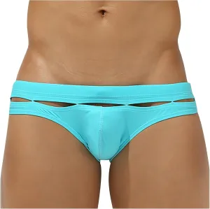 Ctreela Personalized Bikini Undies for Men Low Rise Sexy Cut Out Briefs Micro Bikinis Swim Briefs Hollow Out Underwear