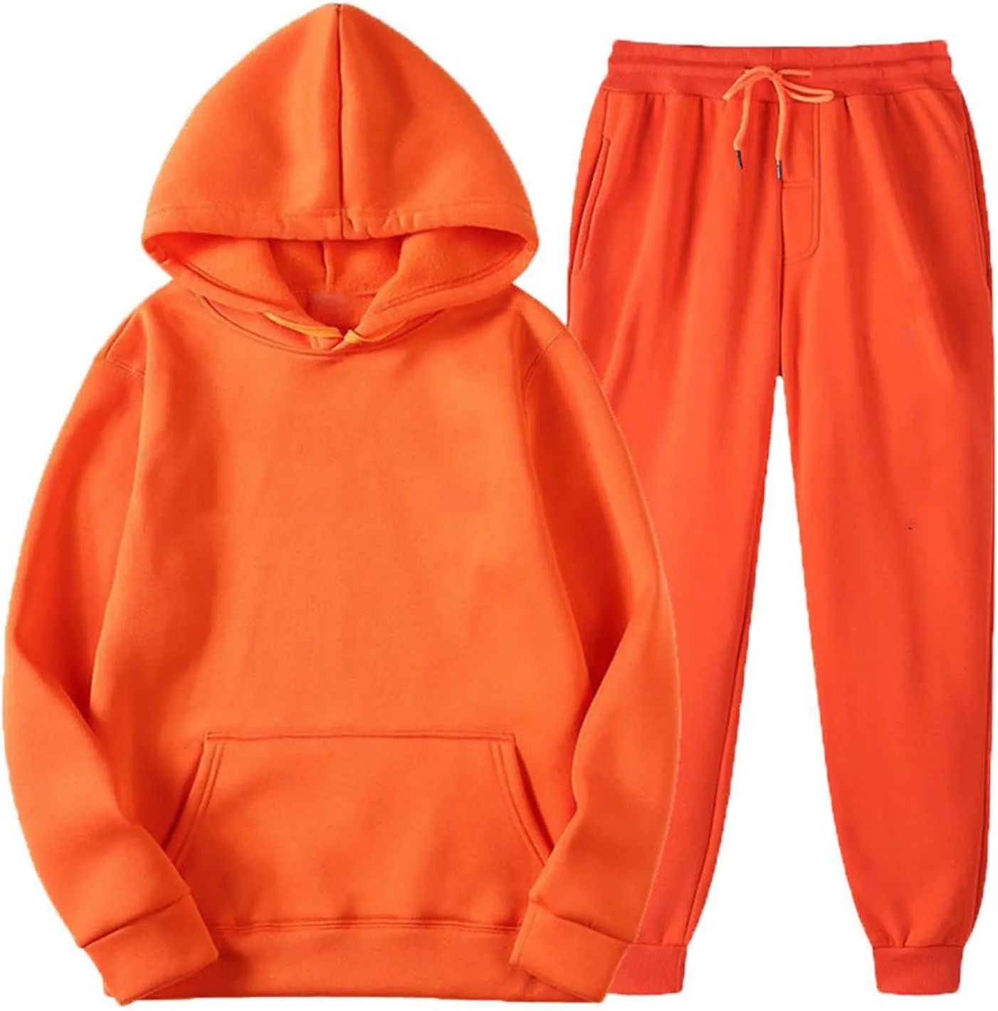 Custom Sweatshirt Sets, Your Own Design Text/Photo/Image/Logo Women Sports Casual Pockets Hoodie and Pants