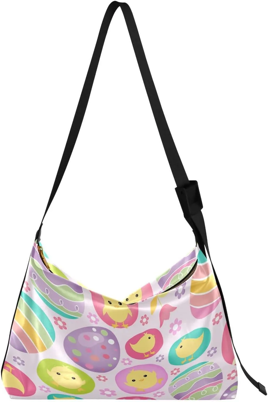 Cute Easter and Spring Hobo Crossbody Bags for Women Leather Large Shoulder Bag Cross Body Trendy Womens Tote Bags Handbag for Travel Shopping