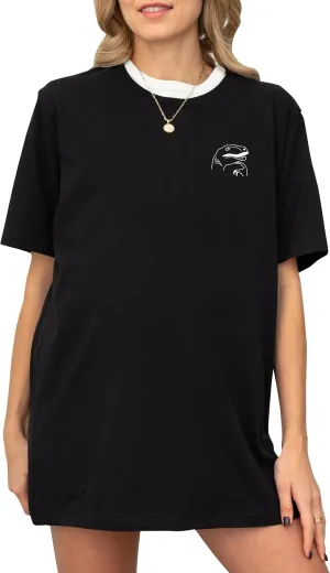 Dinosaur Meme Graphic T-Shirt, Unisex Short Sleeve, Black