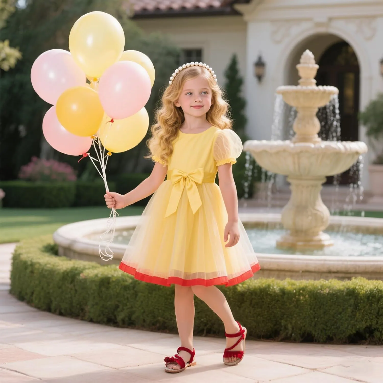 ESTINE Toddler/Little Kid Girls Dress Cross Strappy Open Toe Sandals Princess Flats Summer Flower Girl Shoes