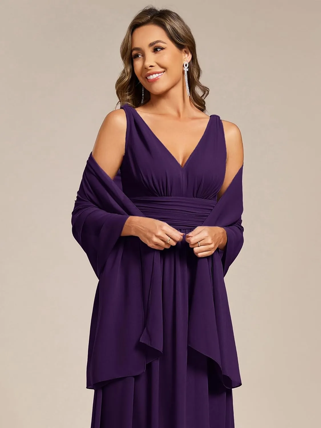 Ever-Pretty Women's Chiffon Sheer Wrap Shawl for Evening Dresses Wedding Party 02333