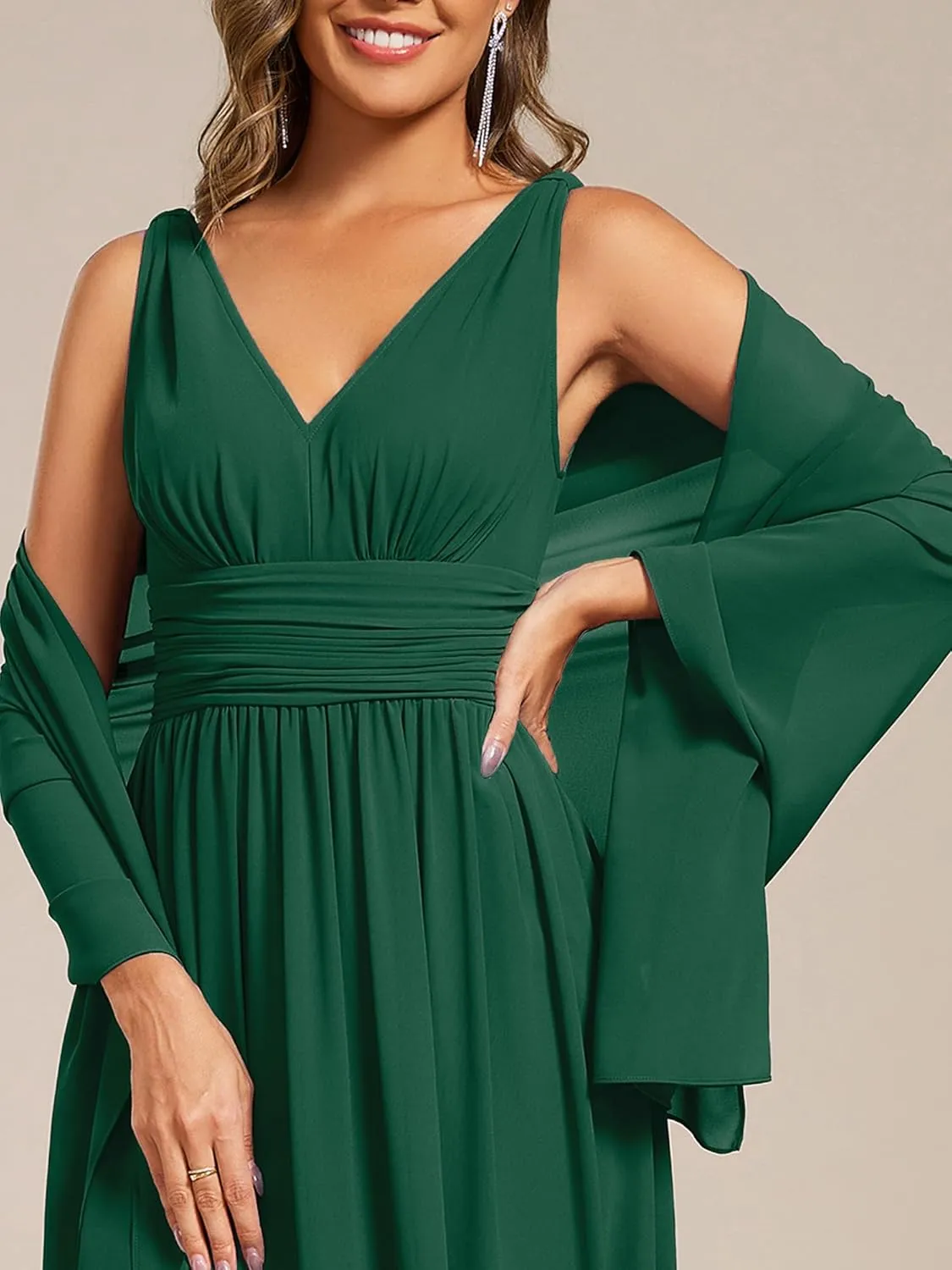 Ever-Pretty Women's Chiffon Sheer Wrap Shawl for Evening Dresses Wedding Party 02333