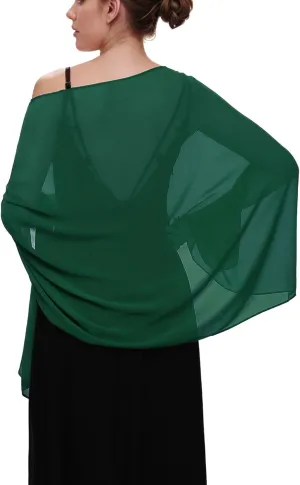 Ever-Pretty Women's Chiffon Sheer Wrap Shawl for Evening Dresses Wedding Party 02333