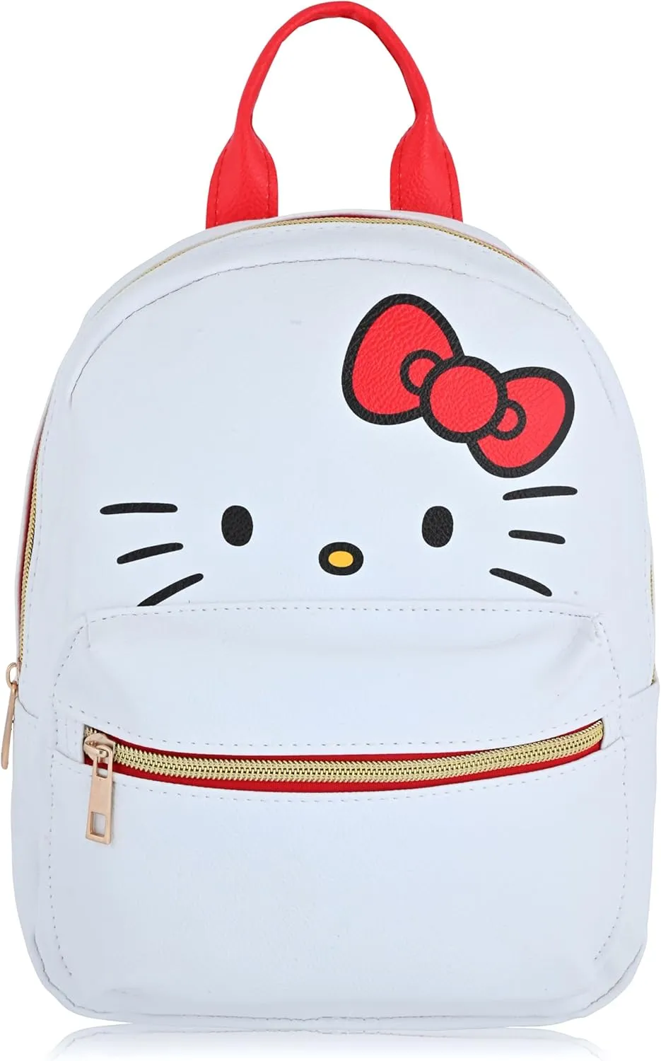 Fast Forward Sanrio Hello Kitty Backpack for Women, Men, Unisex | Cute PU Leather 10" Mini Backpack Purse Shoulder Bag | Accessories