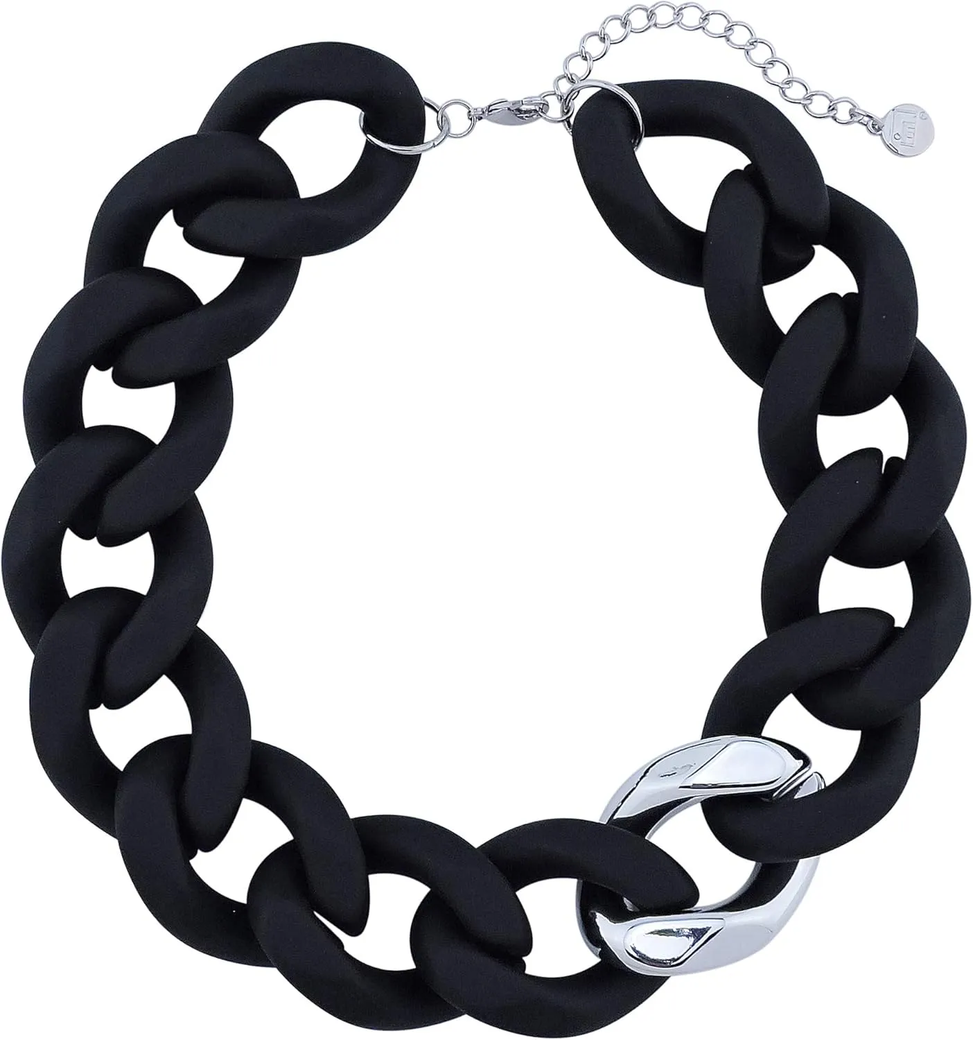 Firstmeet Statement Chunky Acrylic Chain Link Choker Necklace for Women