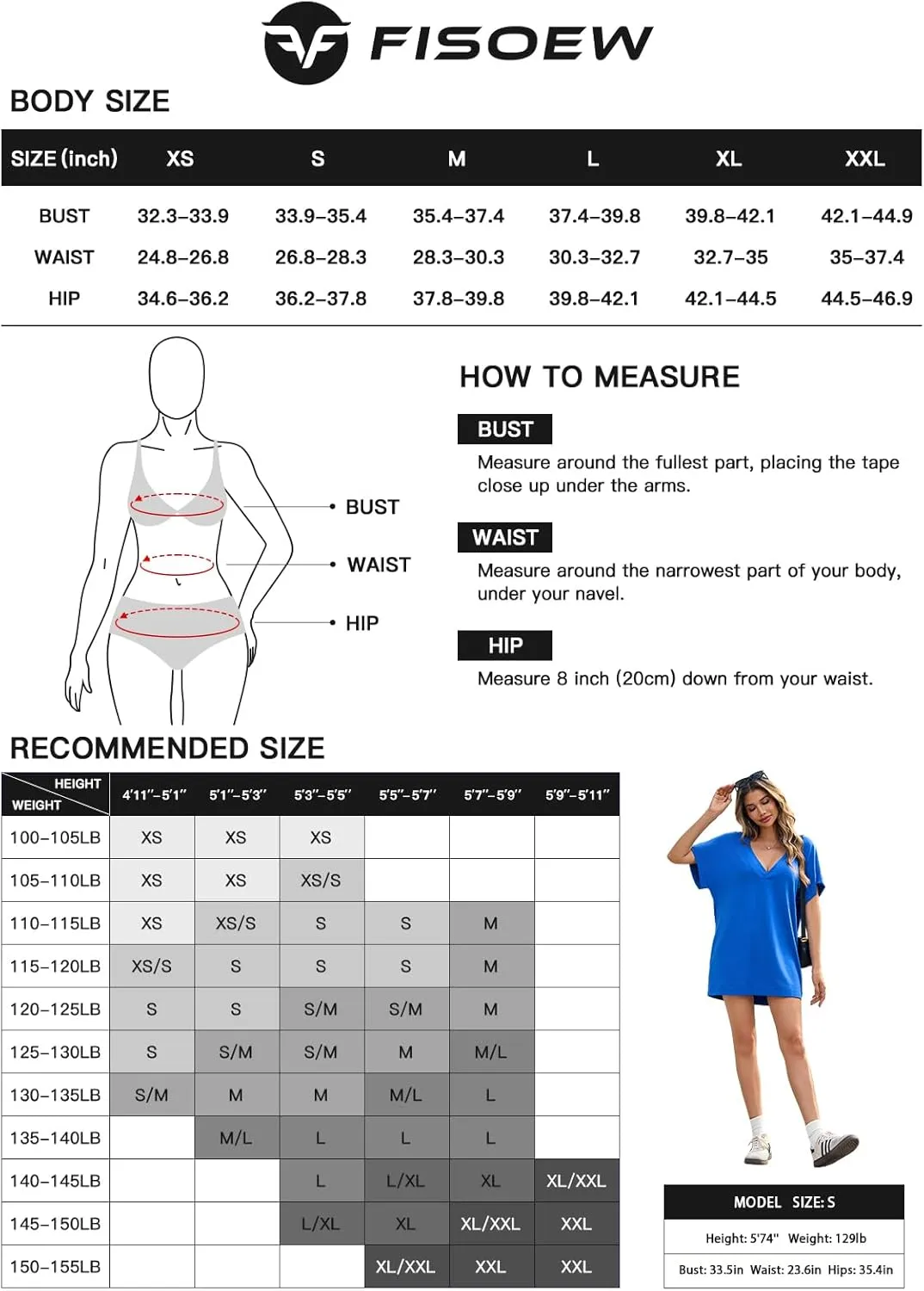 Fisoew Womens Swimsuit Coverup Beach Sexy Deep V Neck Short Sleeve Mini Tshirt Dress Summer Bathing Suit Cover Up