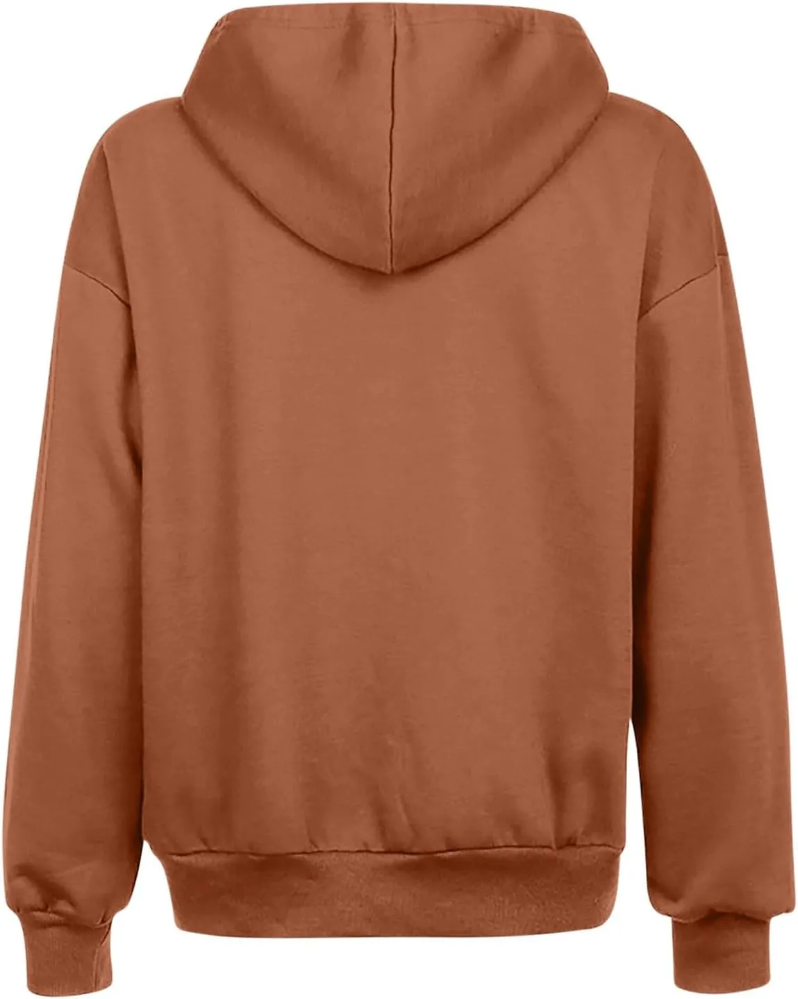 Fleece Hoodies for Women Solid Color Long Sleeve Drawstring Hooded Zip Up Thick Warm Coats Trendy Open Front Jackets