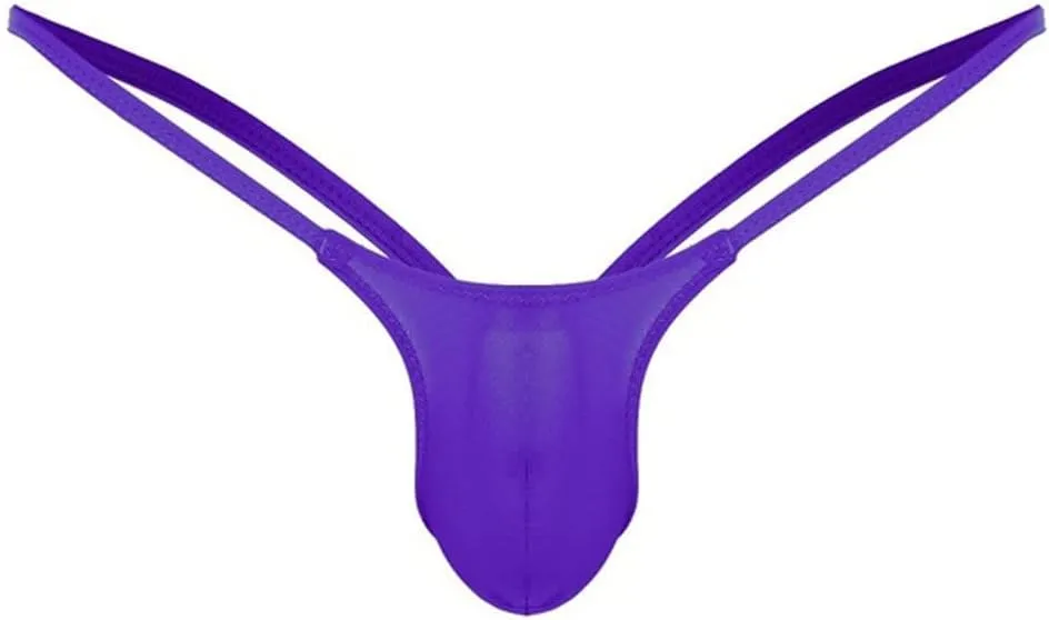G-string Thongs for Men Low Rise G String Bikinis Briefs Mens Thong Open Sexy Lingerie Low Rise T-Back Under Panties