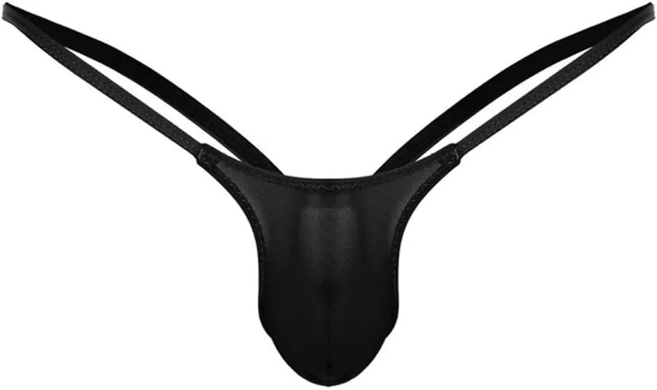 G-string Thongs for Men Low Rise G String Bikinis Briefs Mens Thong Open Sexy Lingerie Low Rise T-Back Under Panties