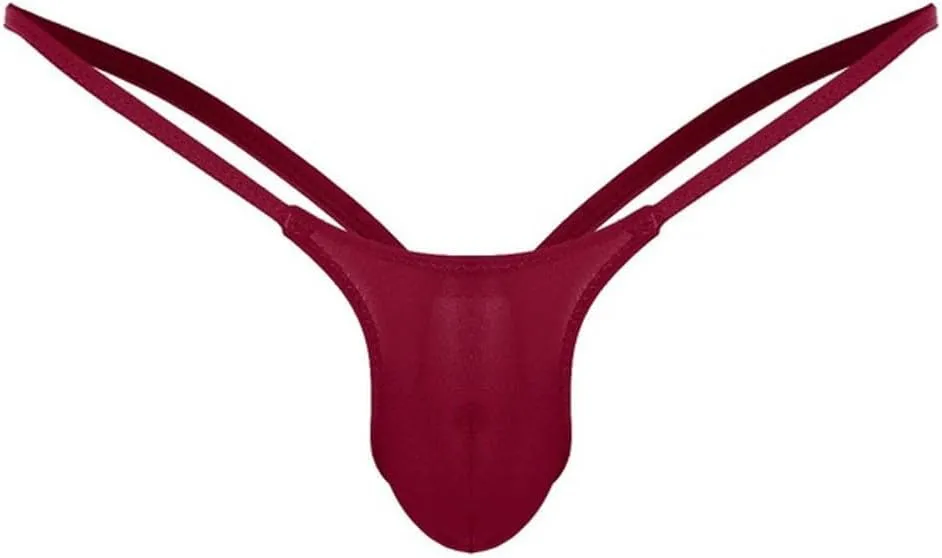 G-string Thongs for Men Low Rise G String Bikinis Briefs Mens Thong Open Sexy Lingerie Low Rise T-Back Under Panties