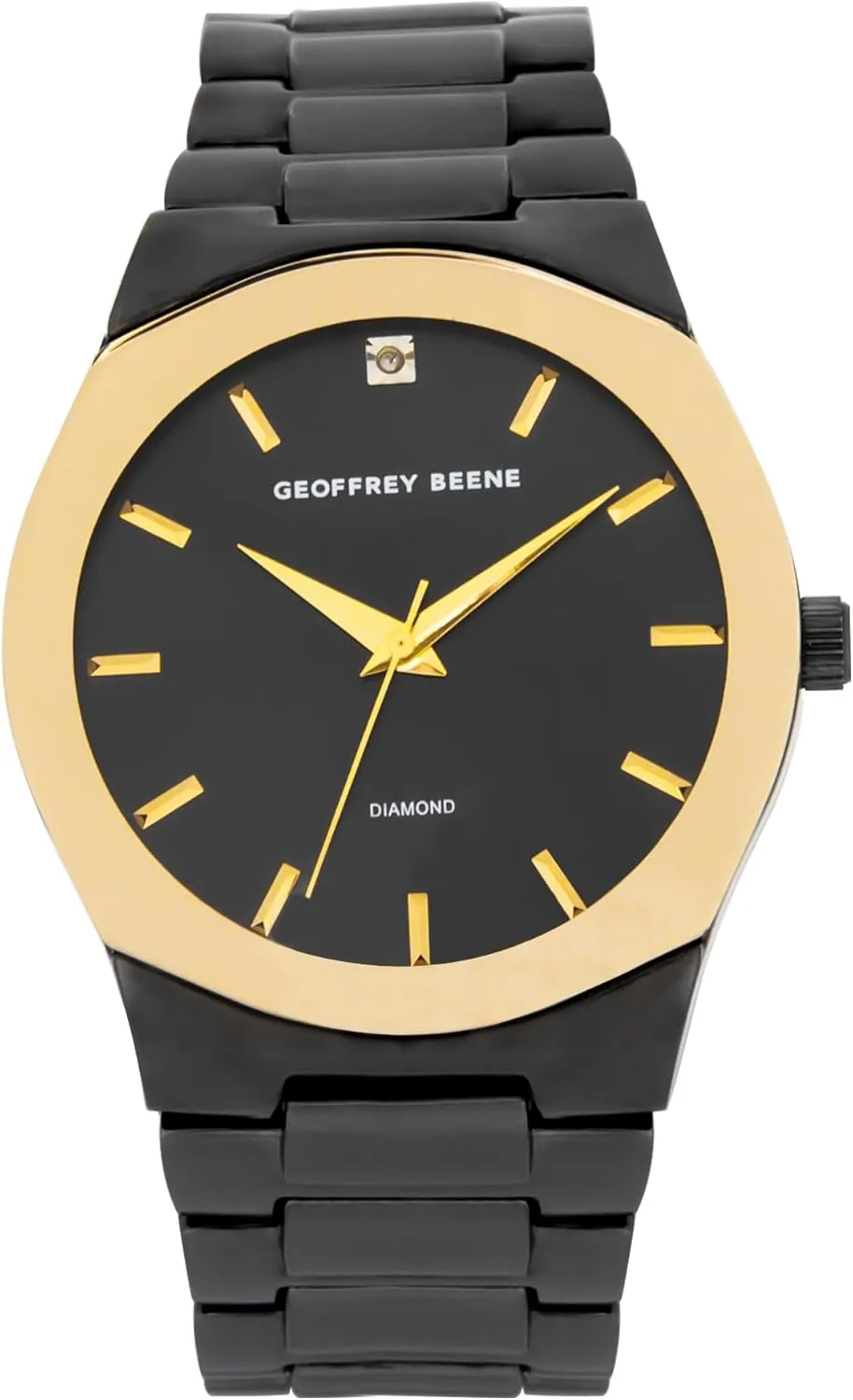 Geoffrey Beene Mens Watch - Stainless Steel Quartz Movement Analog Watch for Men, Gift for Men, Formal or Business Casual Minimalist Wrist Watches 42mm