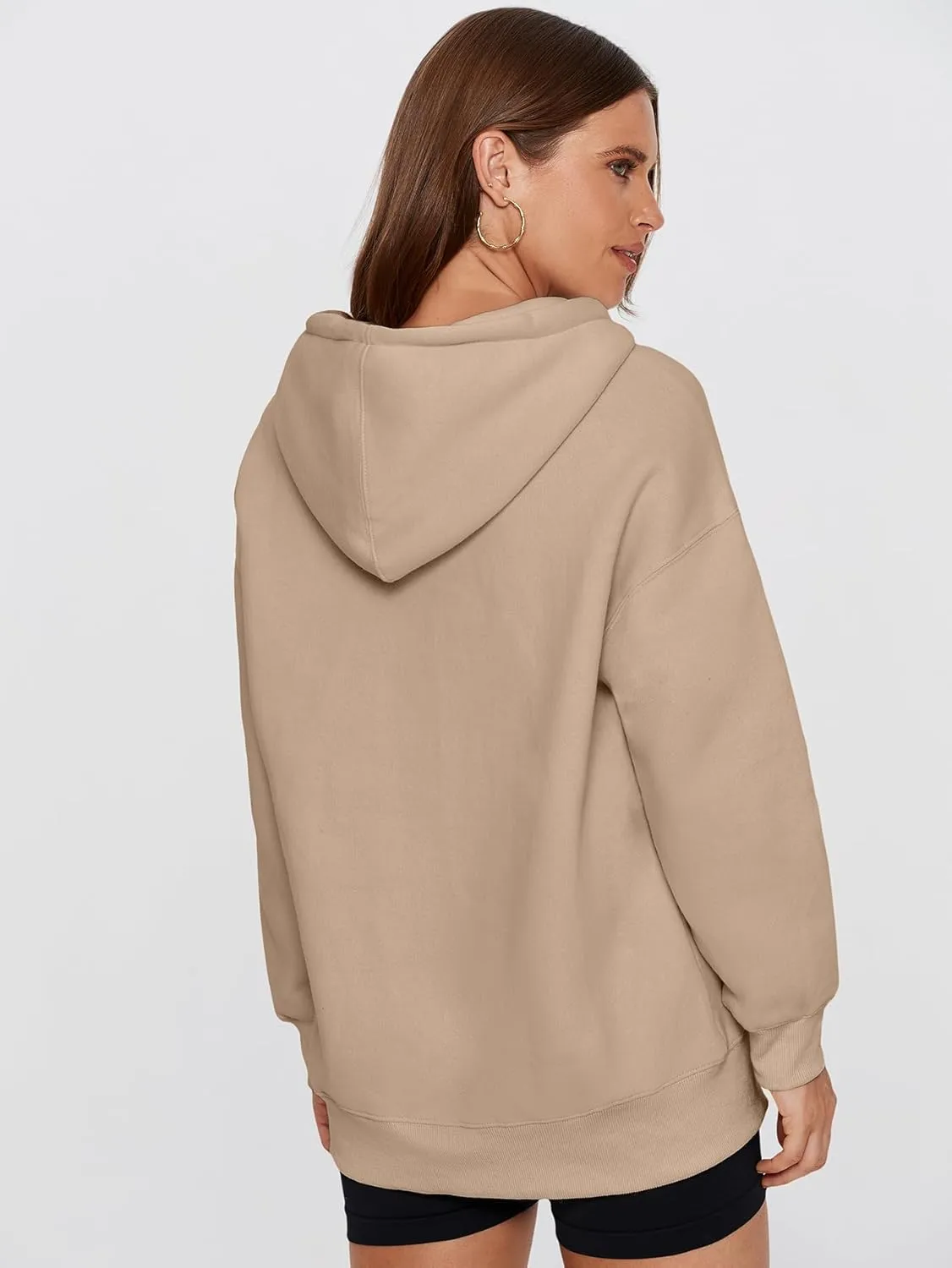 Glamaker Women's Hoodies Oversized Fall Fleece Sweatshirt Fashion Long Sleeve Pullover Trendy Outfits With Pocket