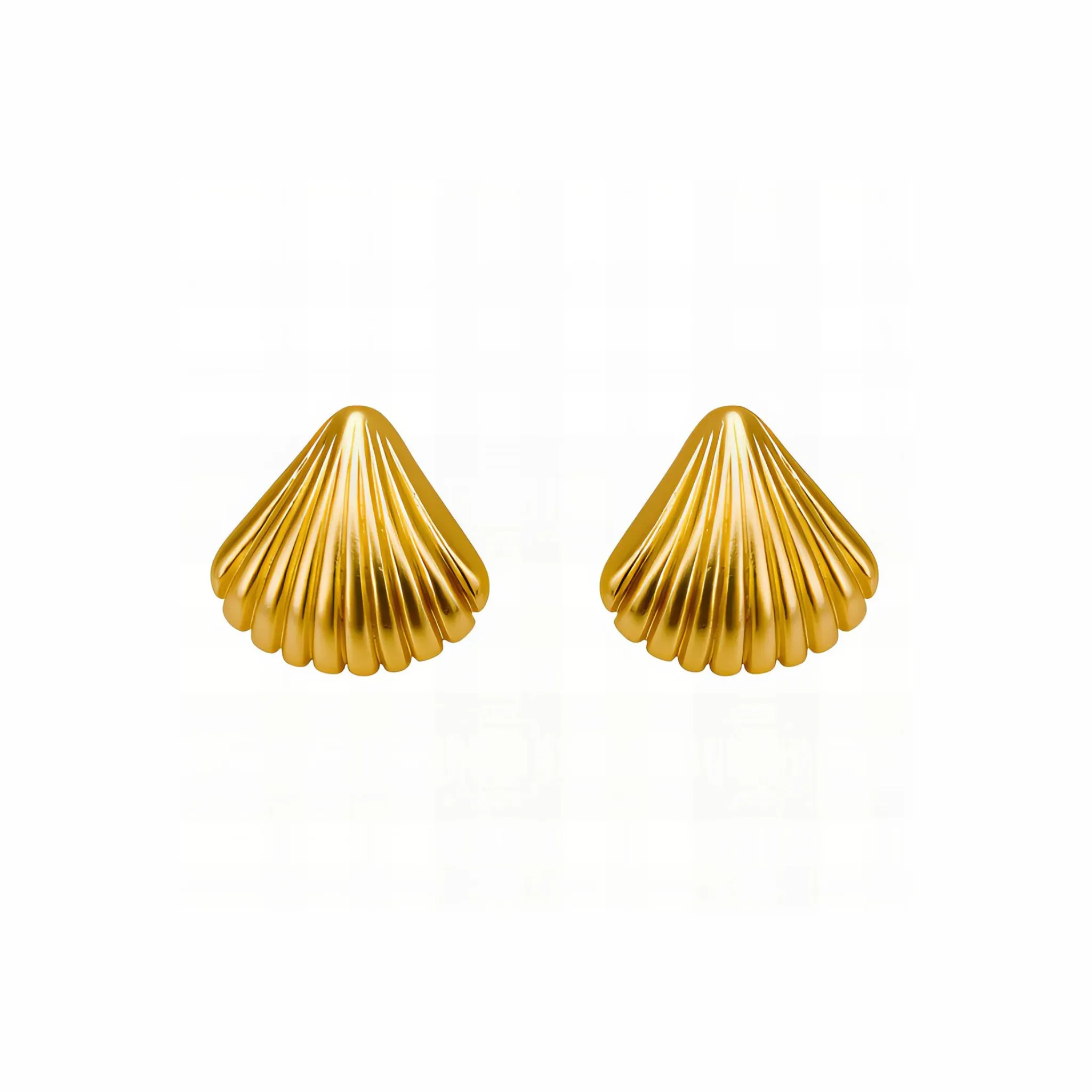 Gold Shell Earrings