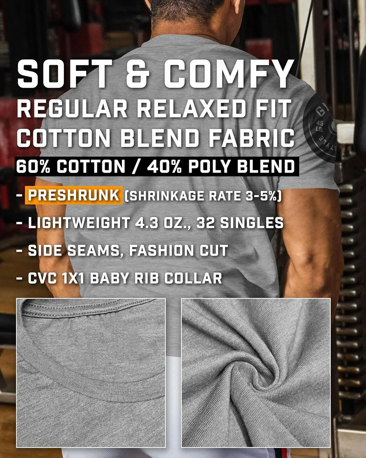 Gym Junkie Funny Saying T-Shirt for Men Fitness Inspiring Workout Shirts for Him