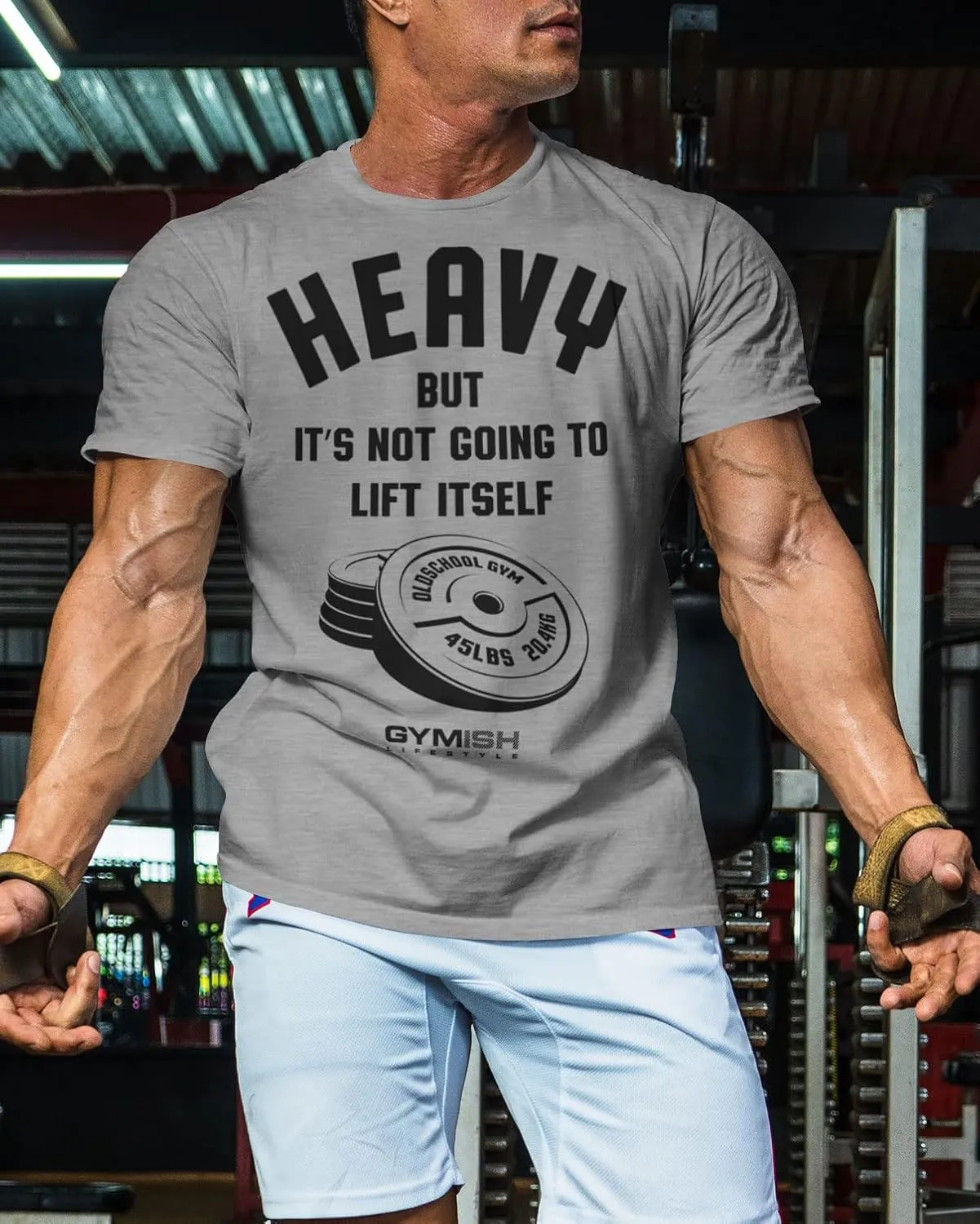 Gymish Lifestyle Heavy Workout Men's Shirt, Motivational Funny Gift T-Shirt