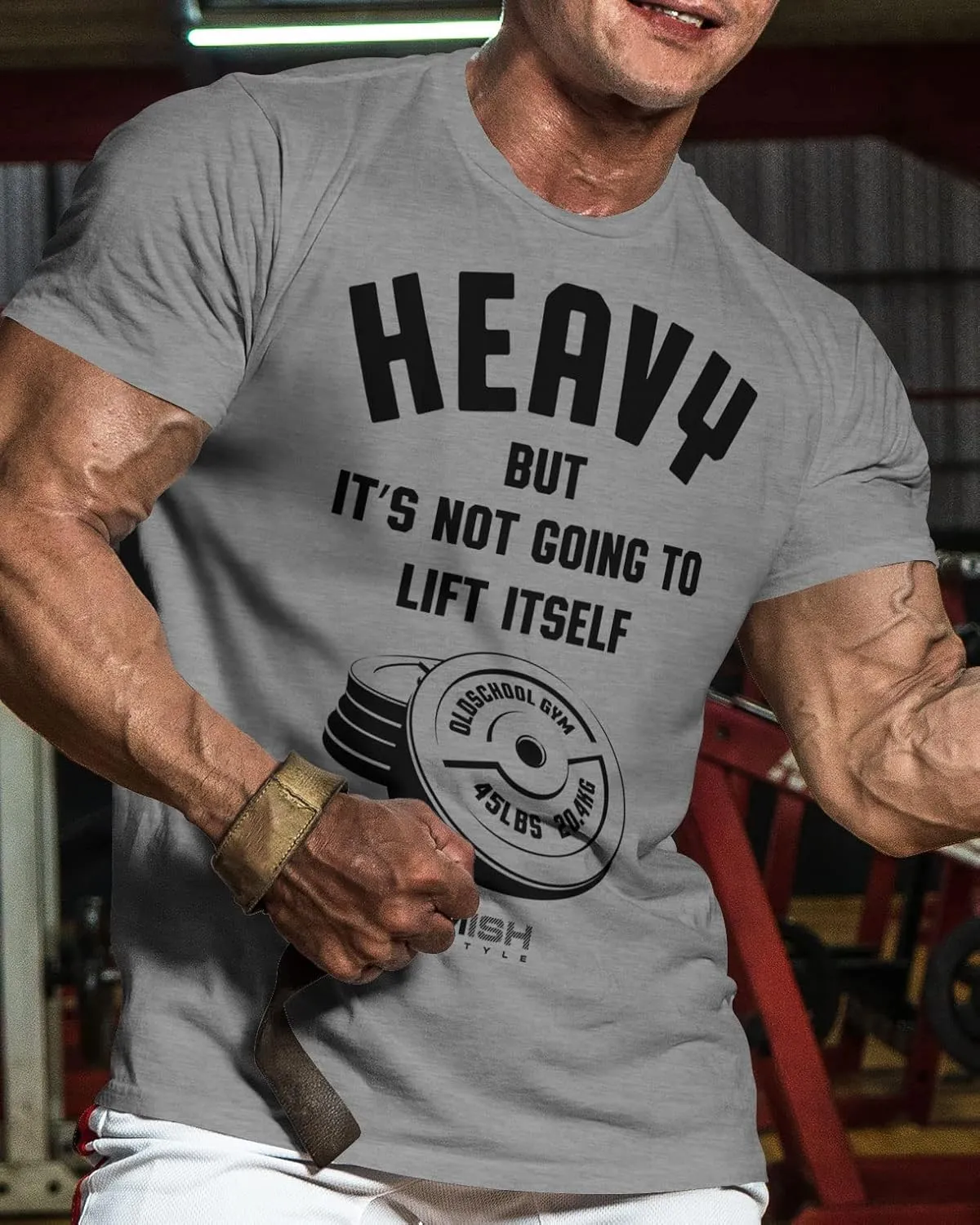Gymish Lifestyle Heavy Workout Men's Shirt, Motivational Funny Gift T-Shirt